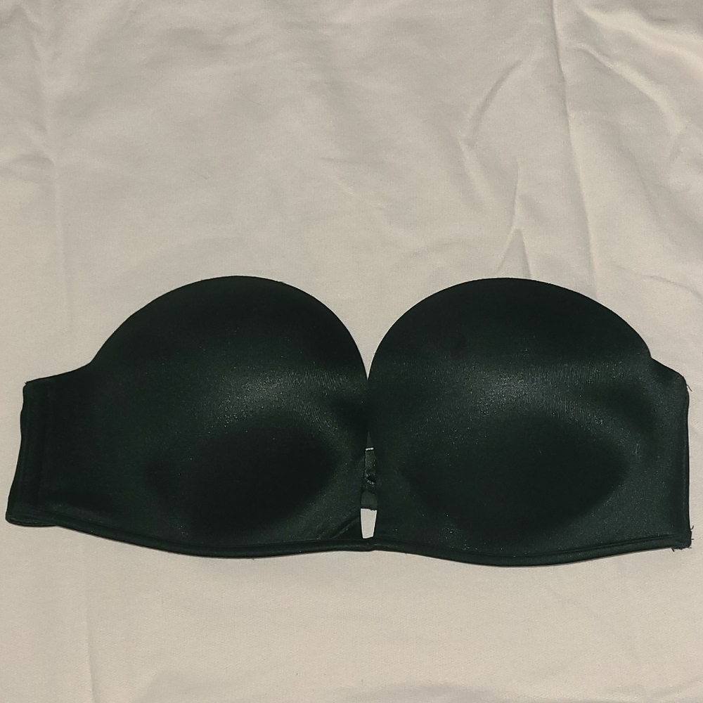 Black bombshell strapless bra
